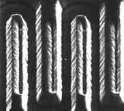 1 µm Au sputter etch