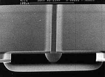 isotropic 70 µm deep etch in Si