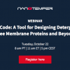 Ссылка на вебинар NanoTemper "QTY Code: A Tool for Designing Detergent-Free Membrane Proteins and Beyond"